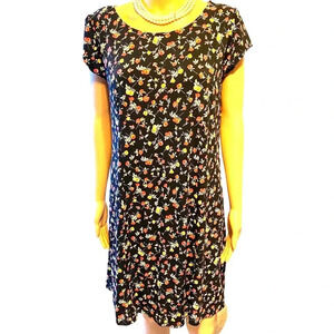 NWT Mia & Tess Floral Print Stretchy Comfortable Summer Dress Women Size M